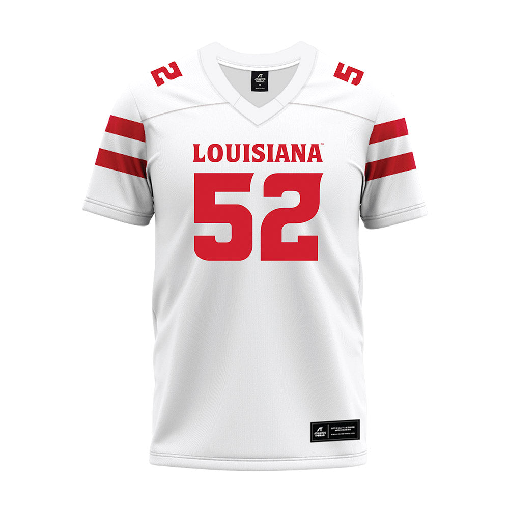 Louisiana - NCAA Football : Ryder Bentley - White Premium Football Jersey-0