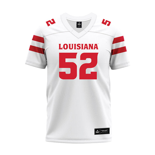 Louisiana - NCAA Football : Ryder Bentley - White Premium Football Jersey-0