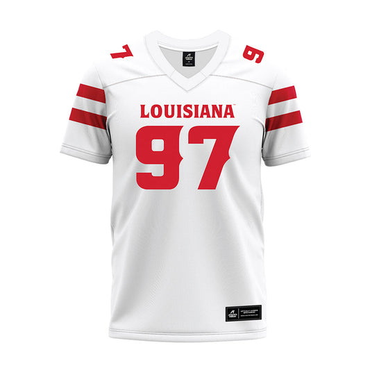 Louisiana - NCAA Football : Xavier Waters - White Premium Football Jersey-0