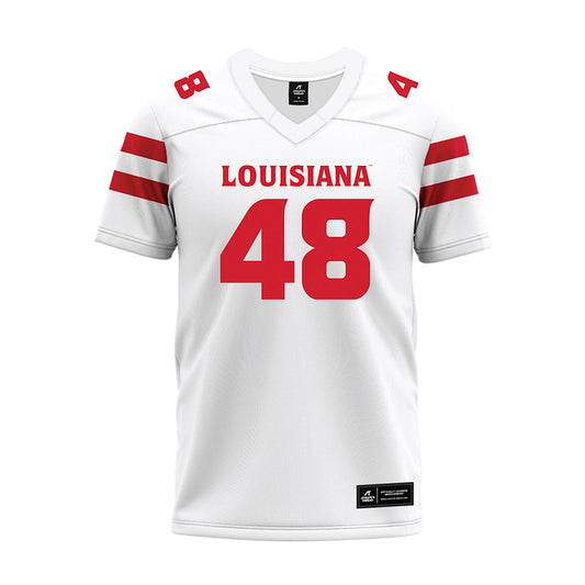 Louisiana - NCAA Football : Jackson Villaume - White Premium Football Jersey-0