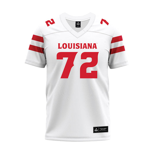 Louisiana - NCAA Football : J'Marion Gooch - White Premium Football Jersey-0
