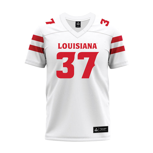 Louisiana - NCAA Football : Micah Johnson - White Premium Football Jersey-0