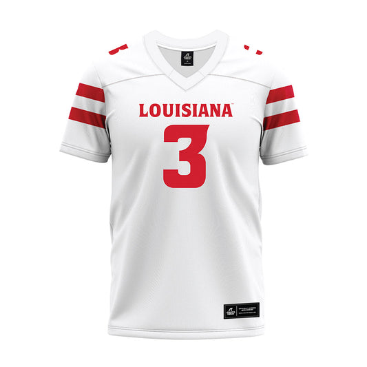 Louisiana - NCAA Football : Coleman Carter - White Premium Football Jersey-0