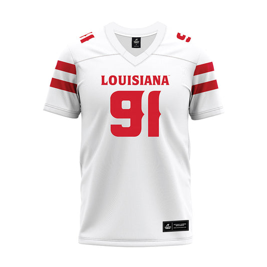 Louisiana - NCAA Football : Priest Ashe - White Premium Football Jersey-0