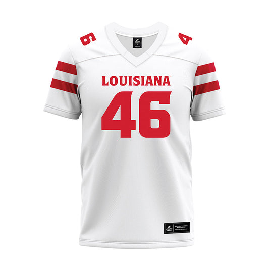 Louisiana - NCAA Football : Lake Bates - White Premium Football Jersey-0