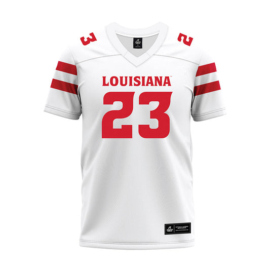 Louisiana - NCAA Football : Omarion Brown - White Premium Football Jersey-0