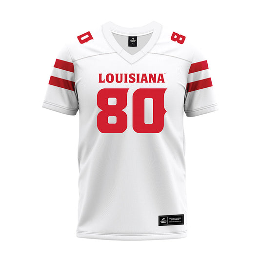 Louisiana - NCAA Football : Jayden Lewis - White Premium Football Jersey-0