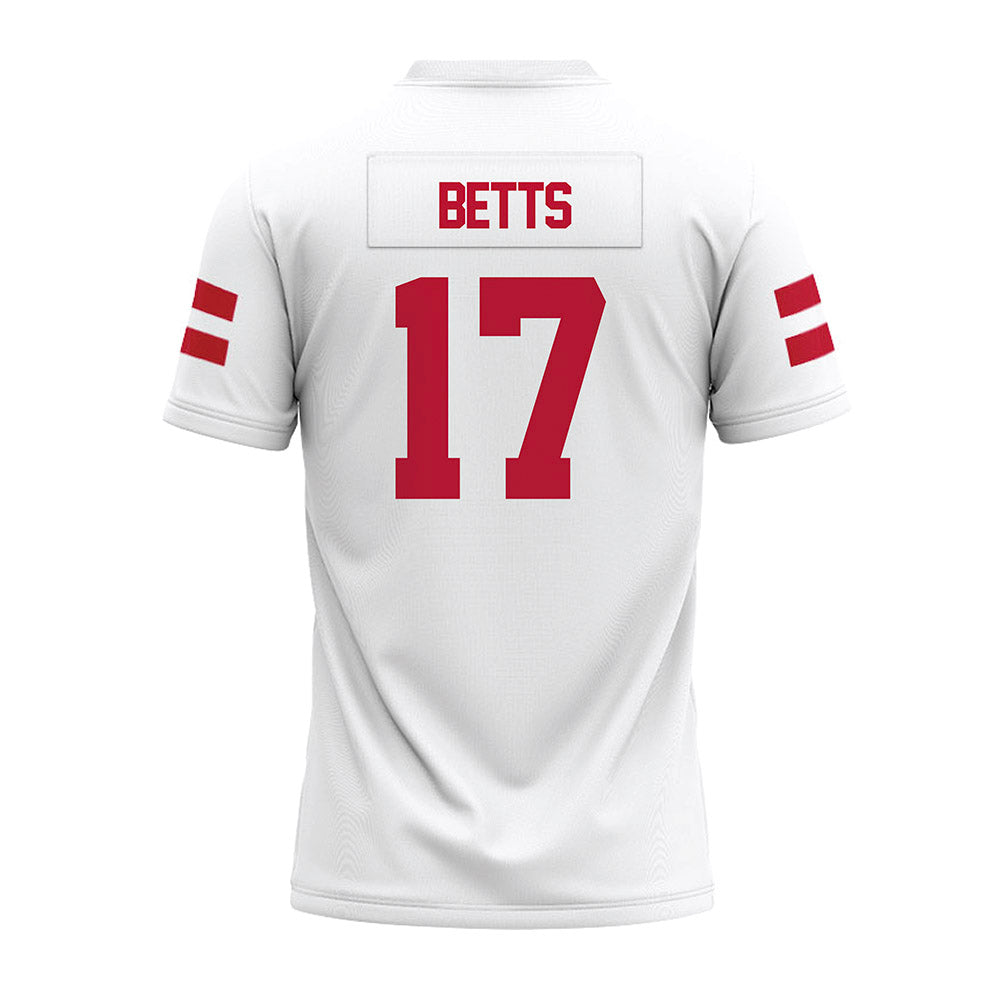 UMass - NCAA Football : Zachary Betts - White Premium Football Jersey-1