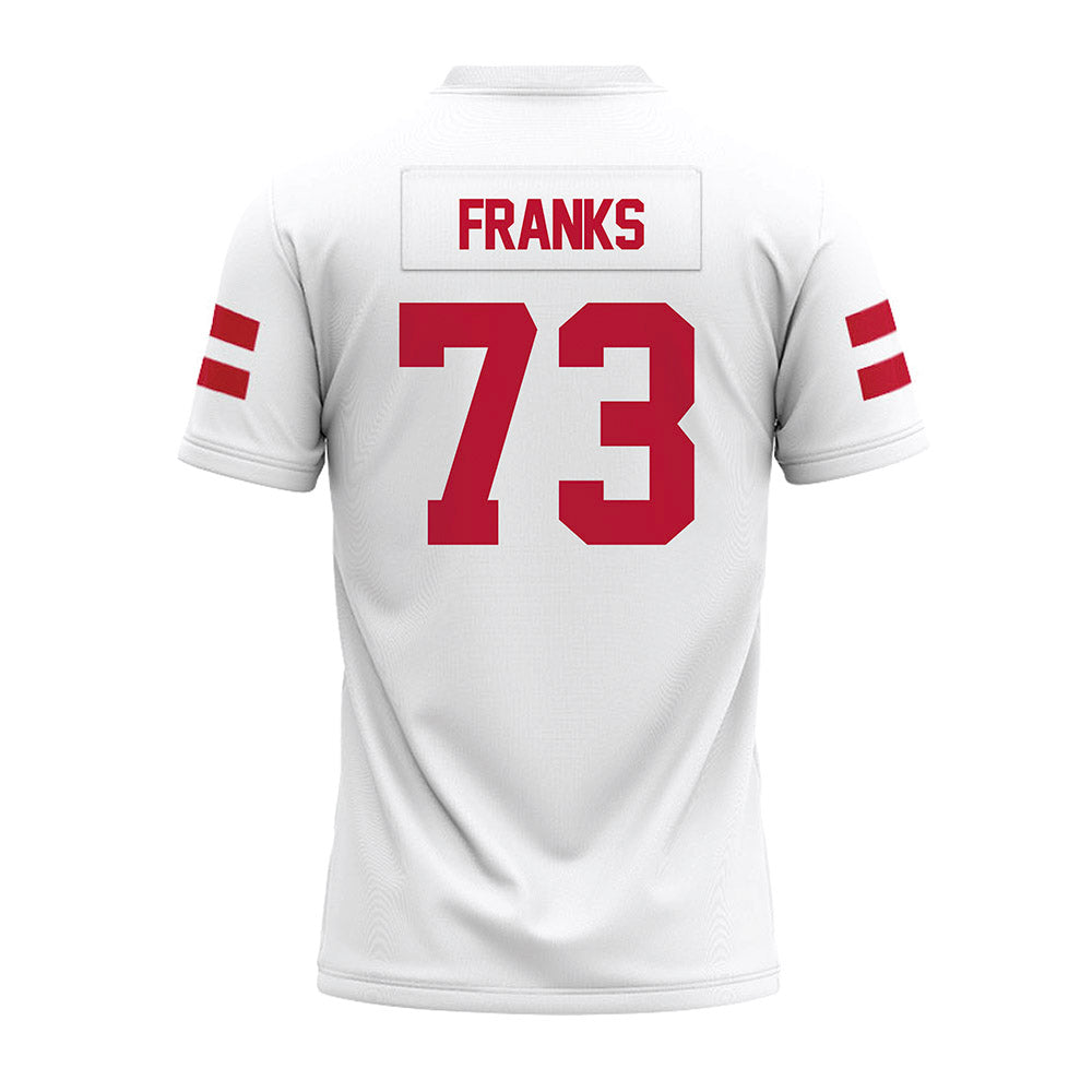 UMass - NCAA Football : Zachary Franks - White Premium Football Jersey-1