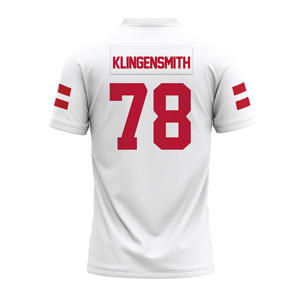 UMass - NCAA Football : Greg Klingensmith - White Premium Football Jersey-1