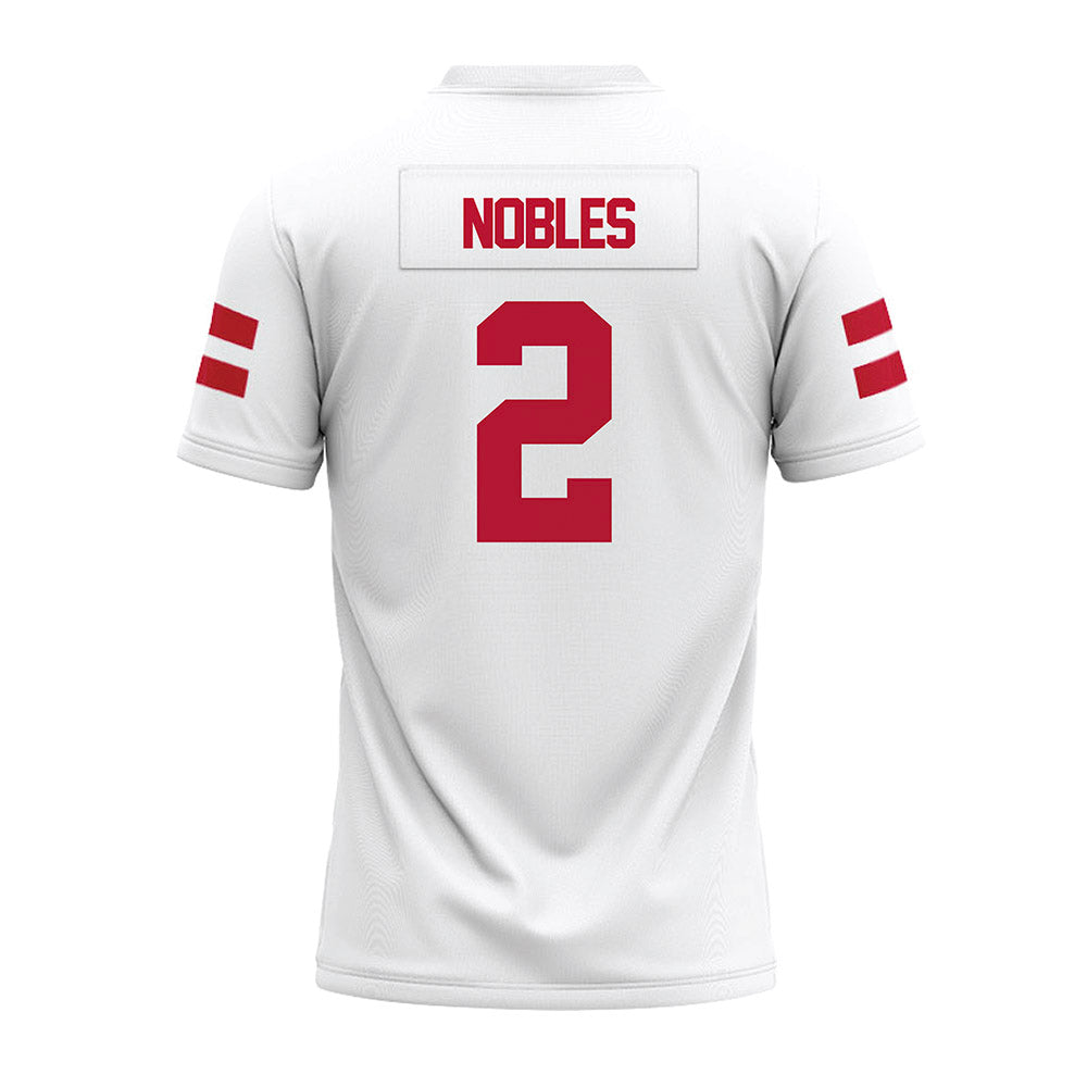UMass - NCAA Football : Joshua Nobles - White Premium Football Jersey-1