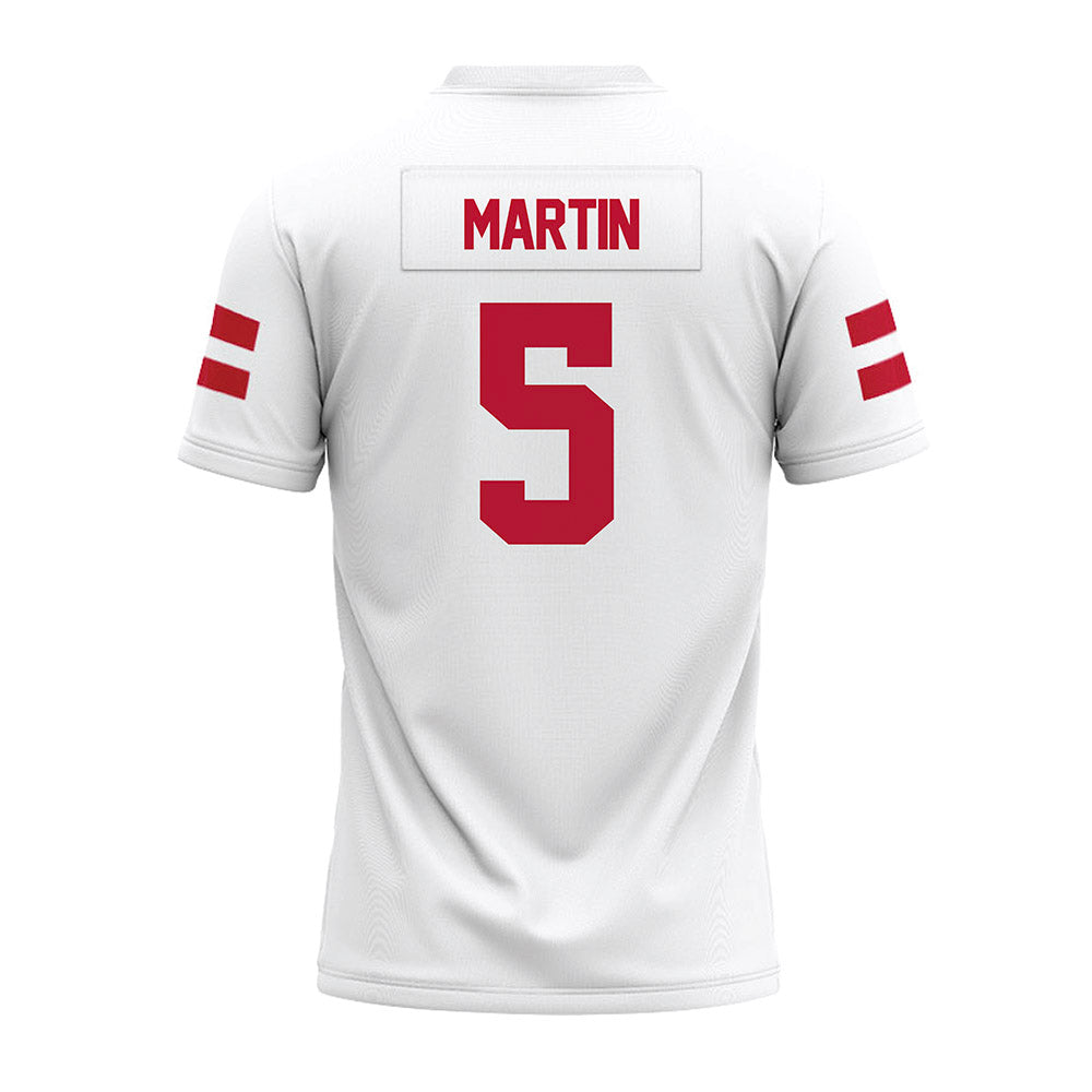 UMass - NCAA Football : Tyler Martin - White Premium Football Jersey-1