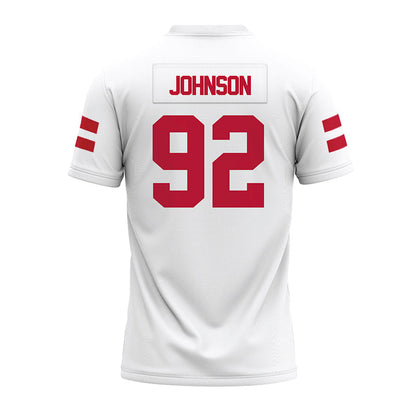 UMass - NCAA Football : Romando Johnson - White Premium Football Jersey-1