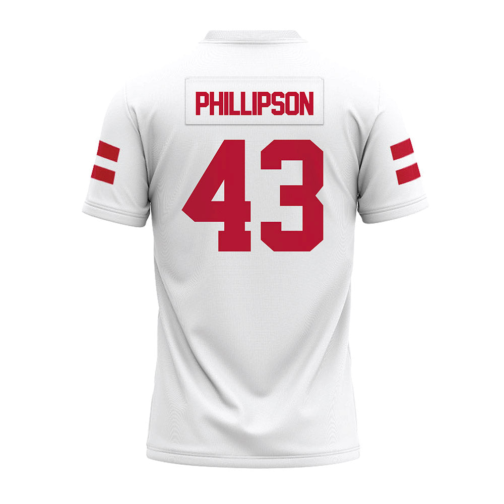 UMass - NCAA Football : Edward Phillipson - White Premium Football Jersey-1