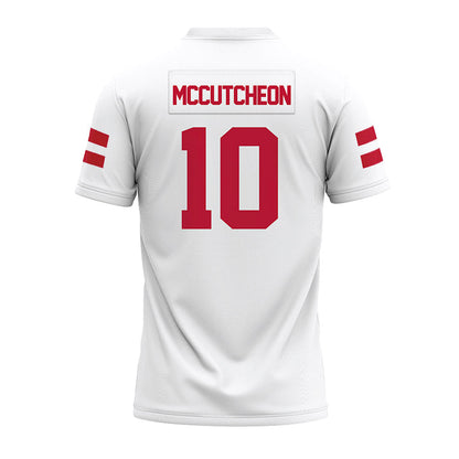 UMass - NCAA Football : Ty Mccutcheon - White Premium Football Jersey-1