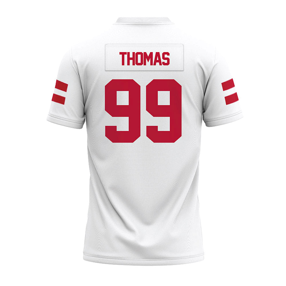 UMass - NCAA Football : Kamarion Thomas - White Premium Football Jersey-1