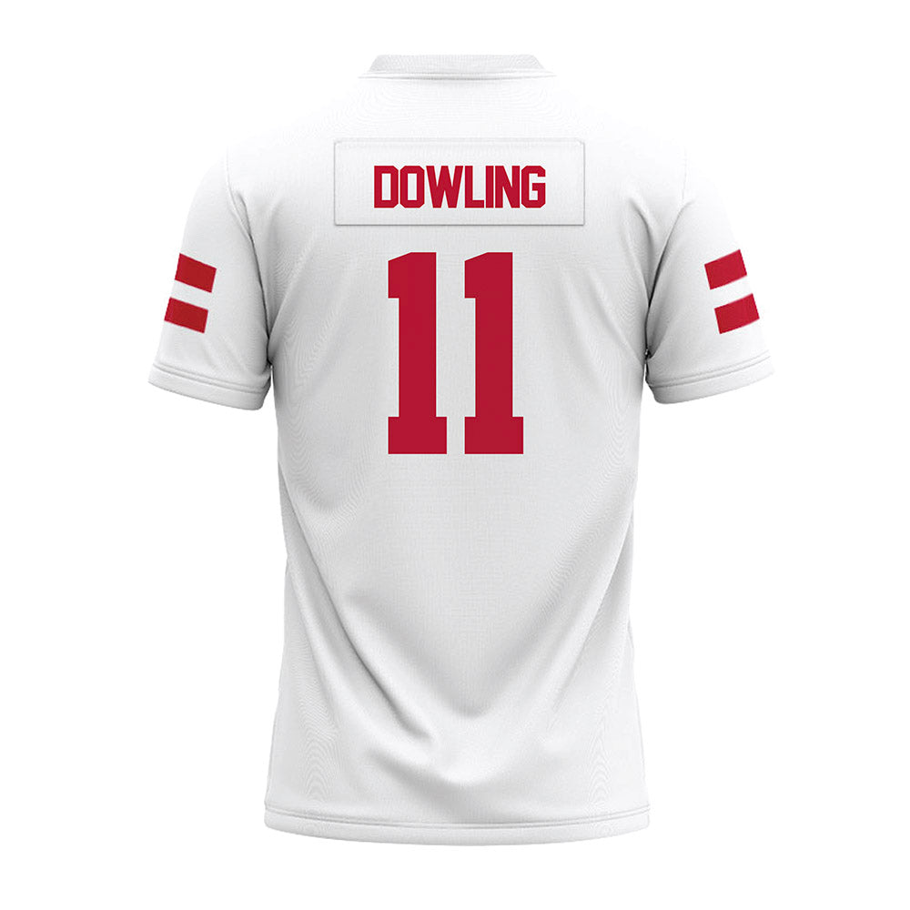 UMass - NCAA Football : Max Dowling - White Premium Football Jersey-1