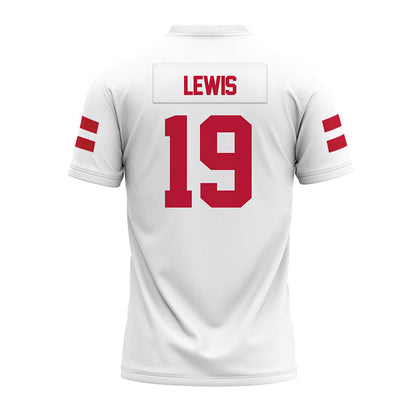 UMass - NCAA Football : Jabari Lewis - White Premium Football Jersey-1