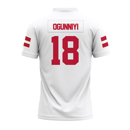 UMass - NCAA Football : Matthew Ogunniyi - White Premium Football Jersey-1