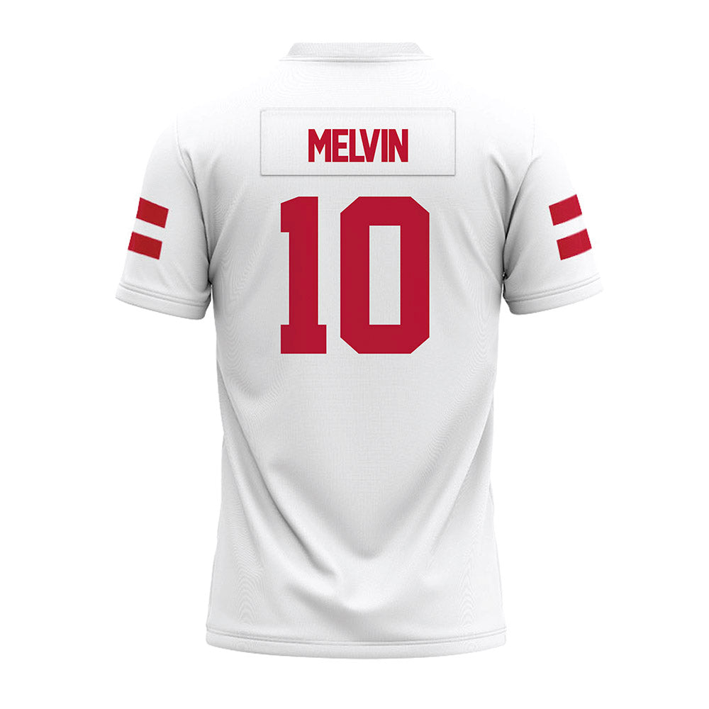 UMass - NCAA Football : Aubrey Melvin - White Premium Football Jersey-1
