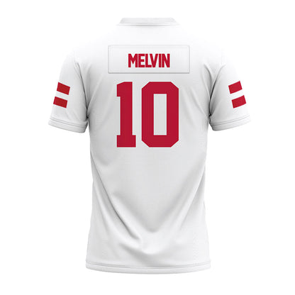 UMass - NCAA Football : Aubrey Melvin - White Premium Football Jersey-1