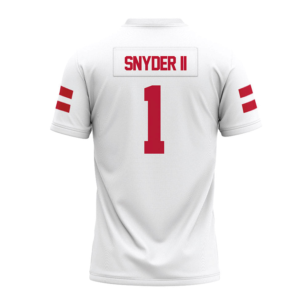 UMass - NCAA Football : Dd Snyder II - White Premium Football Jersey-1