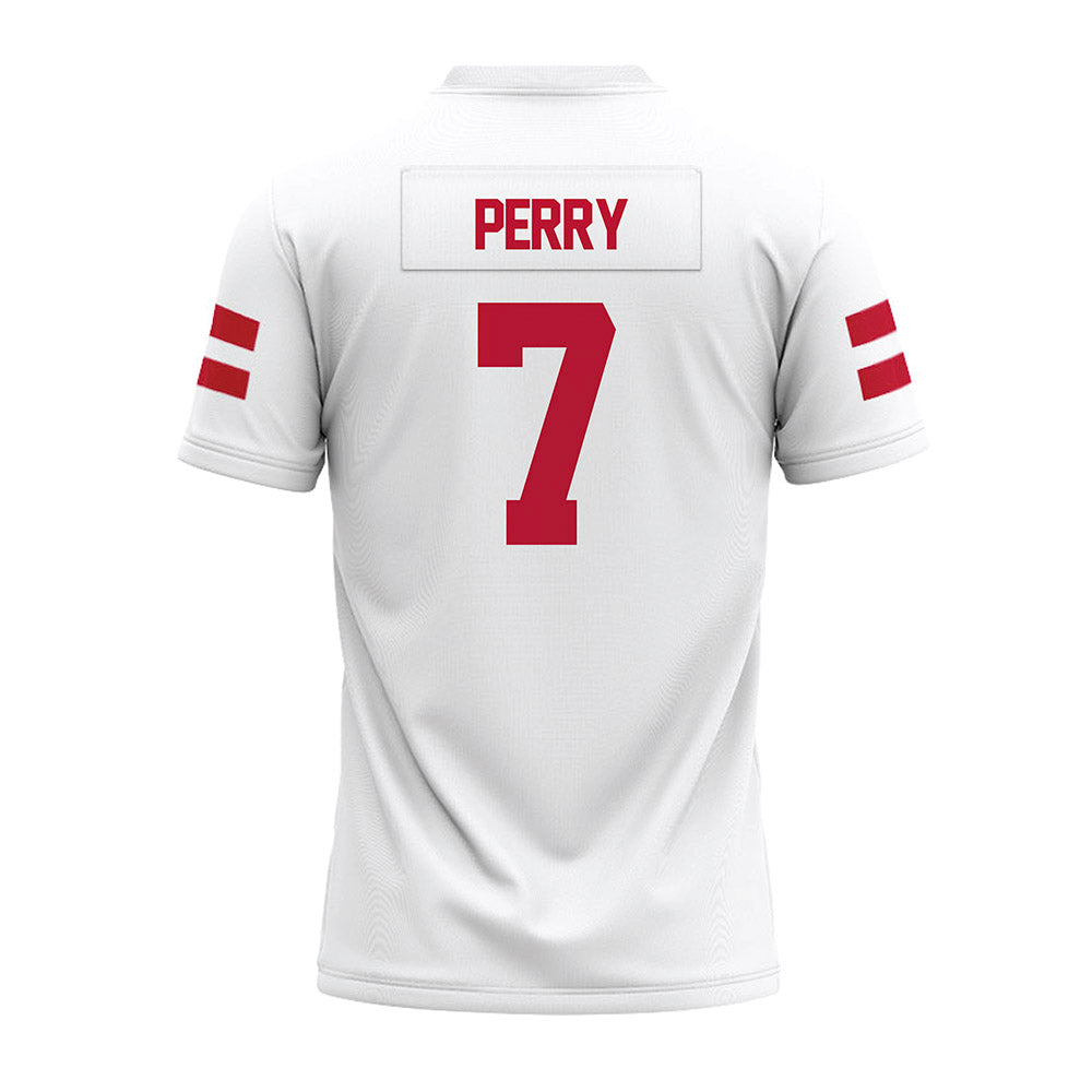 UMass - NCAA Football : Will Perry - White Premium Football Jersey-1
