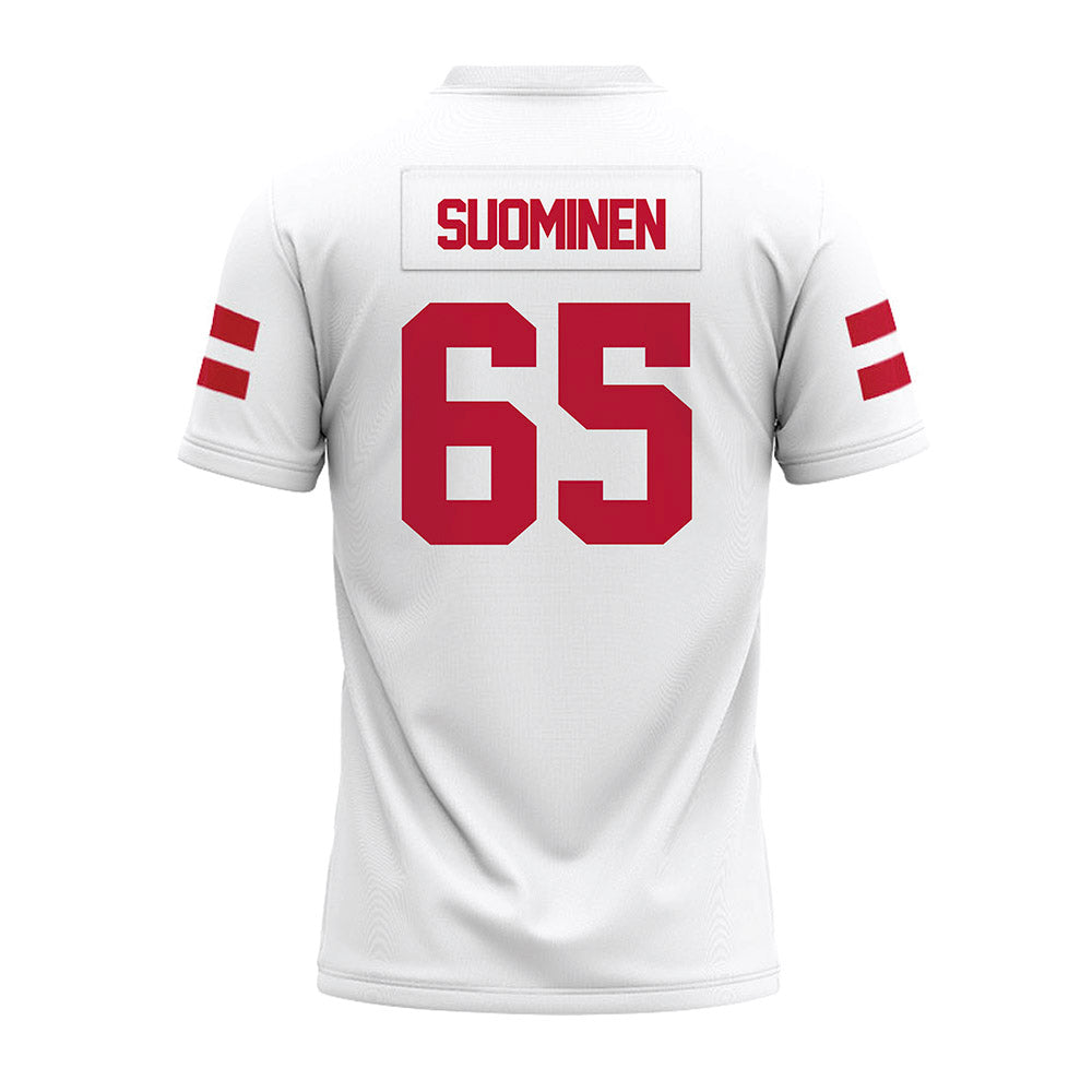 UMass - NCAA Football : Samu Suominen - White Premium Football Jersey-1