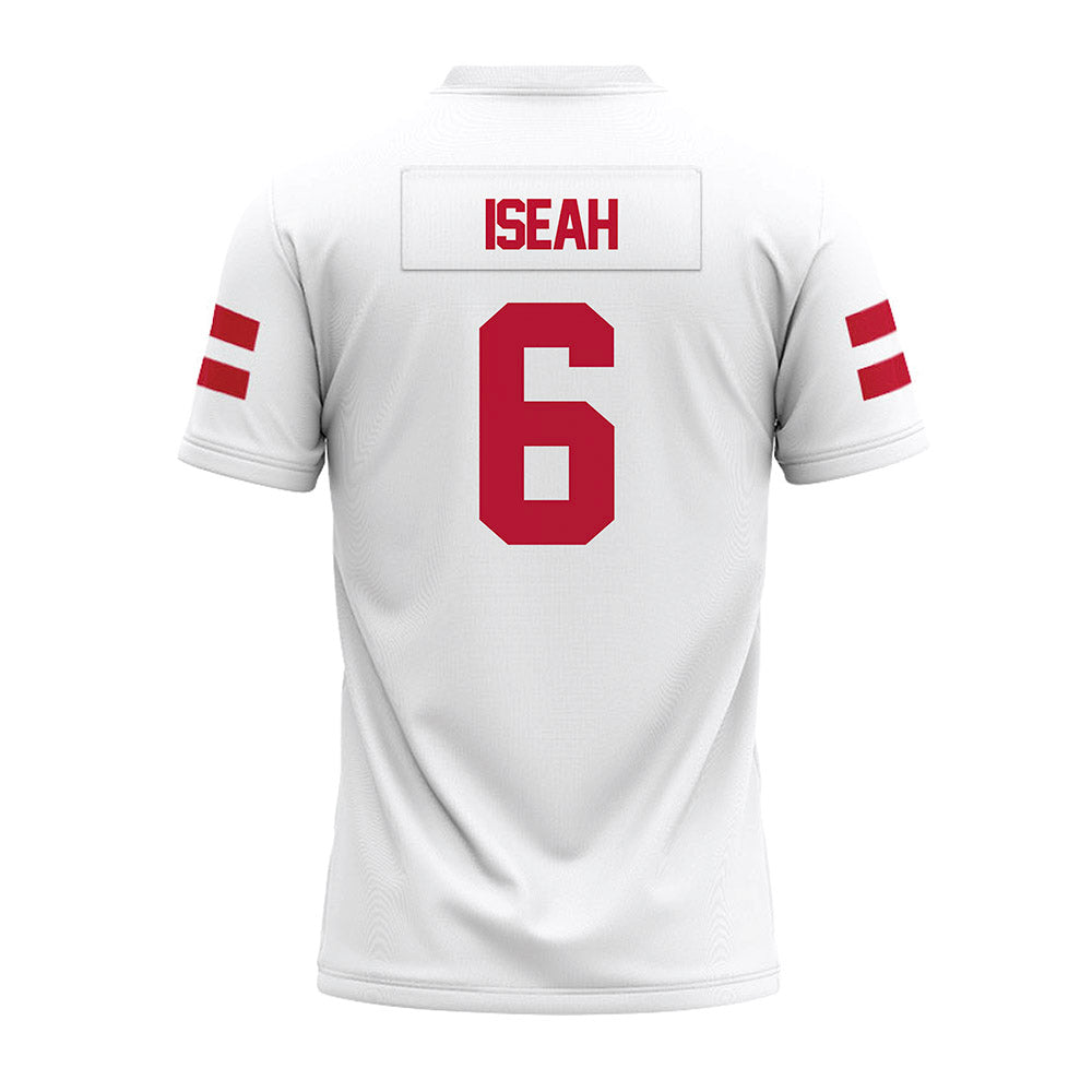UMass - NCAA Football : Joshua Iseah - White Premium Football Jersey-1