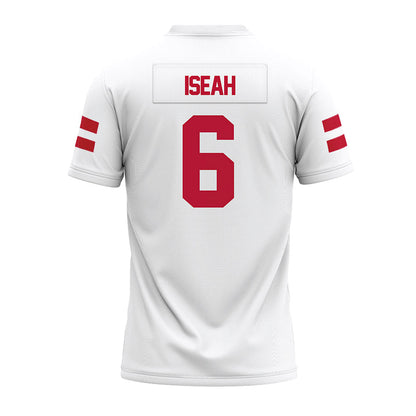 UMass - NCAA Football : Joshua Iseah - White Premium Football Jersey-1