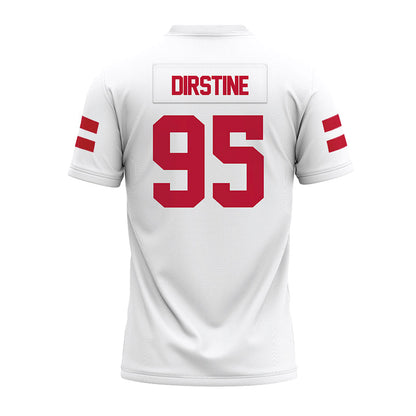 UMass - NCAA Football : Hollis Dirstine - White Premium Football Jersey-1