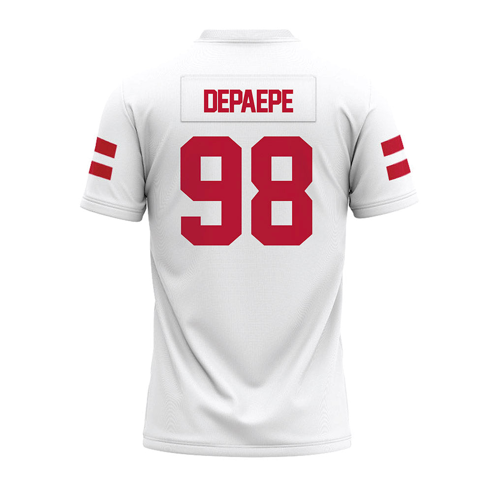 UMass - NCAA Football : William DePaepe - White Premium Football Jersey-1
