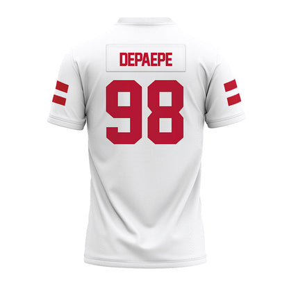 UMass - NCAA Football : William DePaepe - White Premium Football Jersey-1