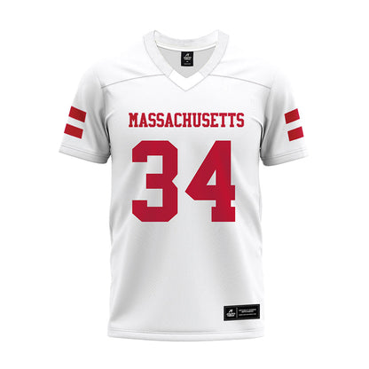 UMass - NCAA Football : Payton Andrade - White Premium Football Jersey-0
