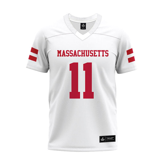 UMass - NCAA Football : Max Dowling - White Premium Football Jersey-0