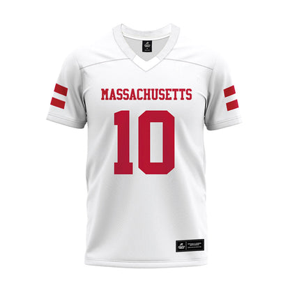 UMass - NCAA Football : Ty Mccutcheon - White Premium Football Jersey-0