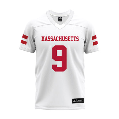 UMass - NCAA Football : Devin Matthews - White Premium Football Jersey-0