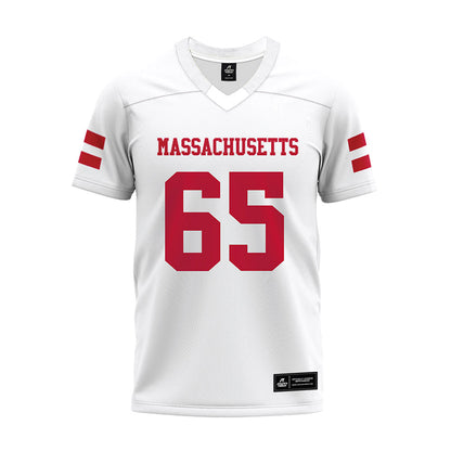 UMass - NCAA Football : Samu Suominen - White Premium Football Jersey-0
