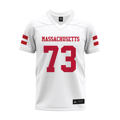 UMass - NCAA Football : Zachary Franks - White Premium Football Jersey-0