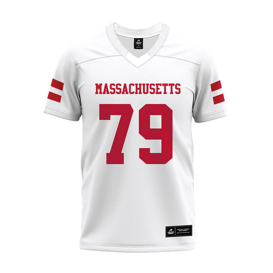 UMass - NCAA Football : Aitor Urionabarrenechea - White Premium Football Jersey-0