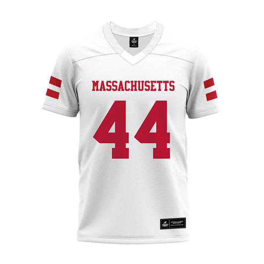 UMass - NCAA Football : Timmy Hinspeter - White Premium Football Jersey-0