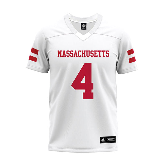 UMass - NCAA Football : DD Snyder - White Premium Football Jersey-0