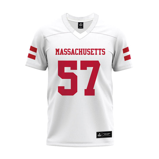 UMass - NCAA Football : Garrett Cooper - White Premium Football Jersey-0