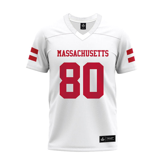 UMass - NCAA Football : Ricardo LaBoy - White Premium Football Jersey-0