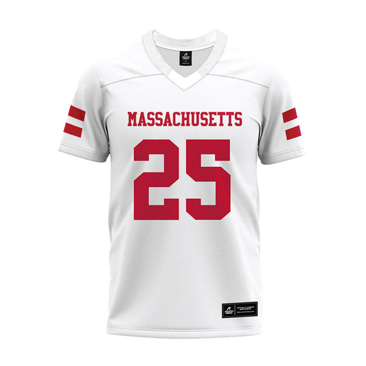 UMass - NCAA Football : Anochie Azuakolam Jr. - White Premium Football Jersey-0