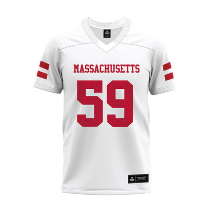 UMass - NCAA Football : Nick Dalessandro - White Premium Football Jersey-0