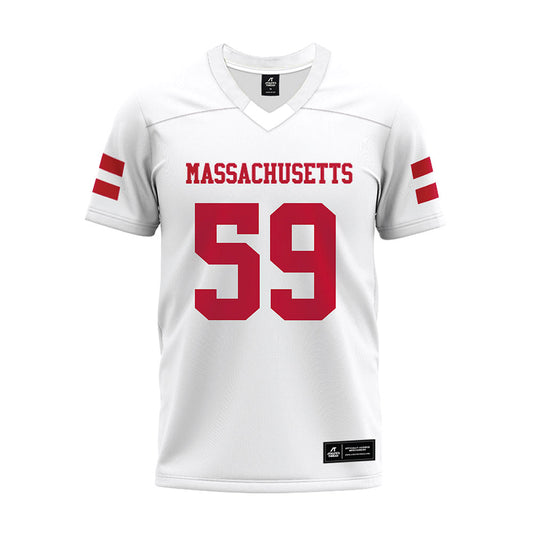 UMass - NCAA Football : Nick Dalessandro - White Premium Football Jersey-0