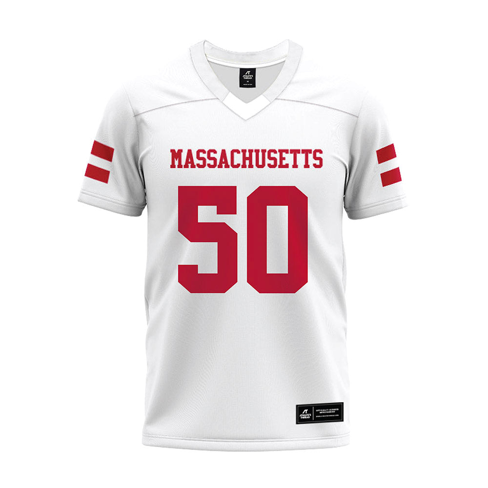 UMass - NCAA Football : Gavin Wilson - White Premium Football Jersey-0