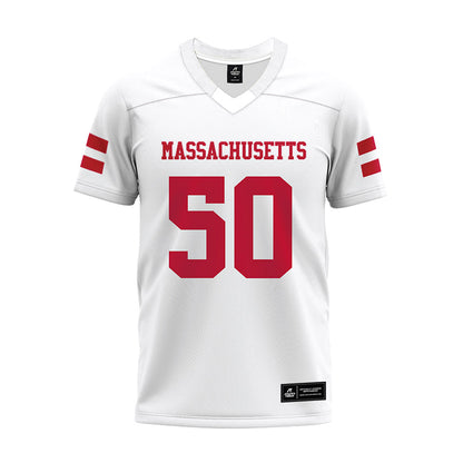 UMass - NCAA Football : Gavin Wilson - White Premium Football Jersey-0