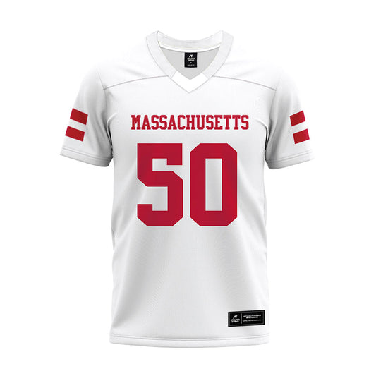UMass - NCAA Football : Gavin Wilson - White Premium Football Jersey-0